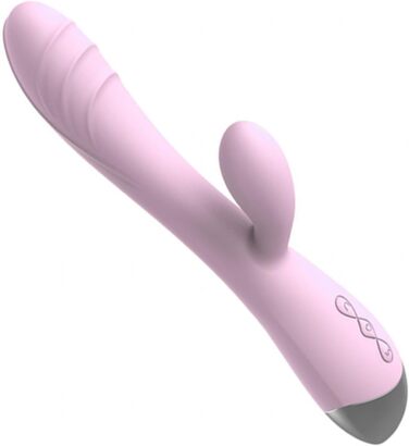 Вібратор для жінок Клітора та G-точки, кролик, силікон, 10 режимів, рожевий