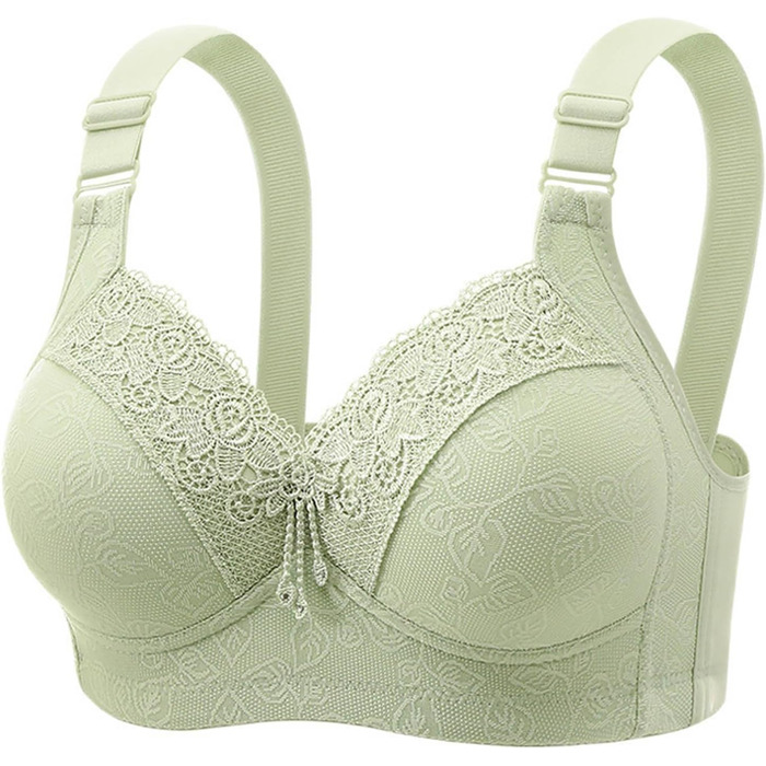 3 шт. бюстгальтер для жінок без кісточок Push Up, великий розмір, класичний комплект, м'який та зручний, для великих грудей, підходить для спорту та повсякденного носіння (зелений+сірий+рожевий), 100B
