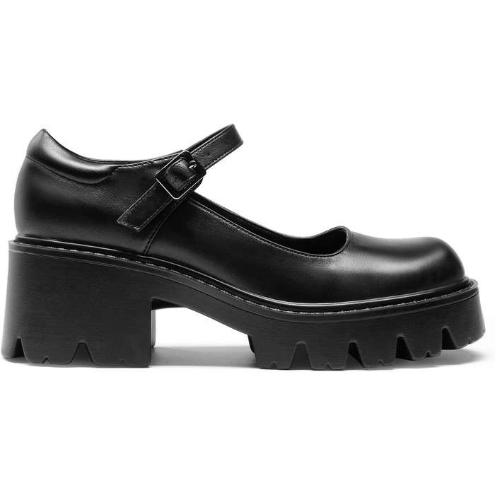 Жіночі туфлі Mary Janes DREAM PAIRS на масивній платформі, чорні, екошкіра (PU), розмір 39