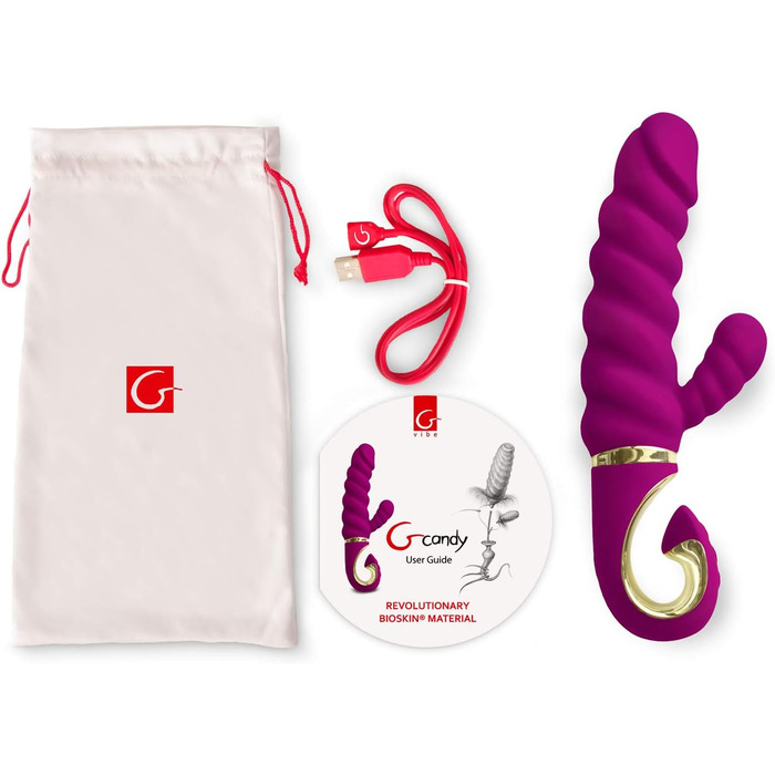 Вібратор Gvibe Gcandy Rabbit, фіолетовий, Ø 3.5x18 см