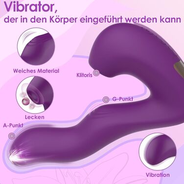 Вібратор-дзідло Yewuzer 3-в-1 з пультом керування (APP), секс-іграшка для жінок та пар, стимуляція G-точки, 10 режимів, вібратор-набір