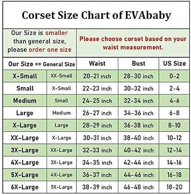 Корсет EVAbaby сексуальний для жінок XS чорний зі сталевими ребрами