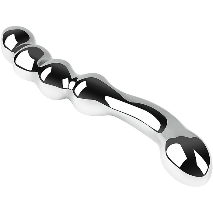 Масажер для простати YILUQIFLY G-Punkt - сталевий, з нержавіючої сталі, для дорослих, з подвійним наконечником