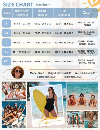 Чоловічий купальник Nadeer Badeanzug: одноцільний, висока талія, Push Up, V-подібний виріз, спортивні смуги, чорний, XL