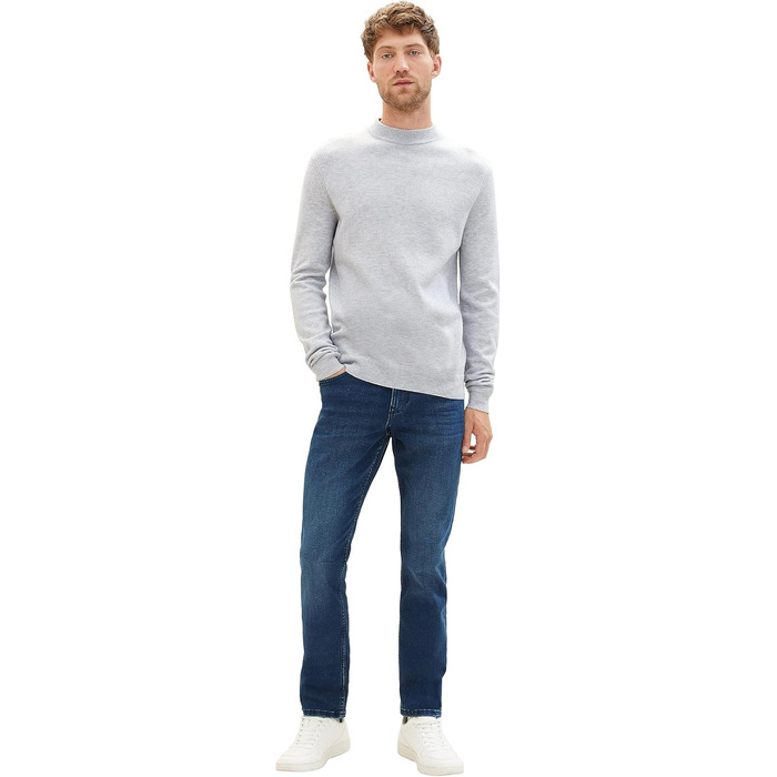 Чоловічі джинси Tom Tailor Josh Regular Slim, колір Mid Stone Blue Black, розмір 34W/32L