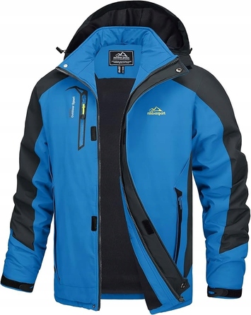 Чоловіча легка водонепроникна куртка Softshell з капюшоном TACVASEN, розмір M
