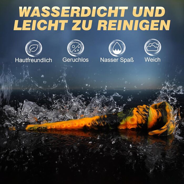 Анальний дилда Tentakel 34,5 см з силікону: фантазійний анаплаг для пар, жінок та чоловіків