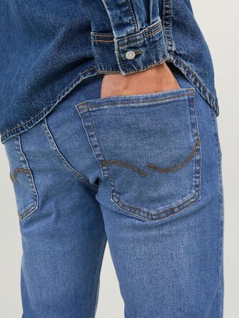 Чоловічі джинси Slim Fit JACK & JONES JJIGLENN JJORIGINAL SQ 223 NOOS, синій денім, 32W/32L