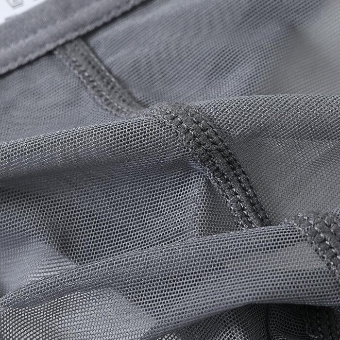 Танга чоловіча BIATWOWR, сірий, XXL, прозора білизна