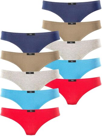 Струнні трусики для жінок H.I.S. з бавовняного стрейчу, набір (42, колірний набір 2)