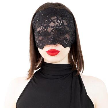 Елегантна червона мереживна маска для жінок з камінням – венеціанська маска з квітковим візерунком для маскараду, карнавалу, косплею, готичної вечірки та особливих подій (чорний колір (чорні стрази))