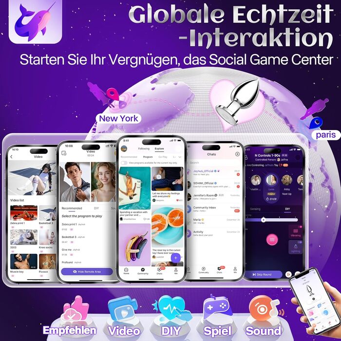 Вібратор анальний для чоловіків та жінок з пультом дистанційного керування, 10 режимів, анаплаг, комплект вібраторів для пар, масаж простати