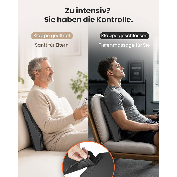 Масажер для шиї та плечей COMFIER з функцією підігріву, чорний