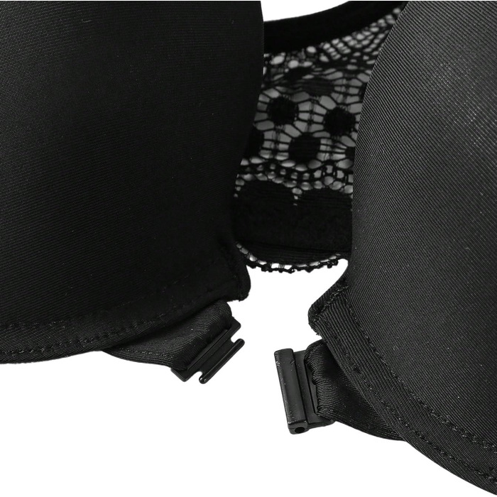 Чорний бюстгальтер GORGLITTER з кісточками, push-up, мереживо, бюстгальтер бра, 85D