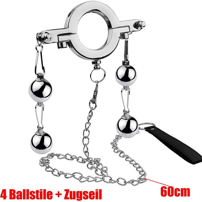 Кільце для яєчок, натягувач пеніса, сталевий, з металевими кульками. Кільце для пеніса, секс-іграшки для чоловіків. (2 стилі кульок + мотузка)