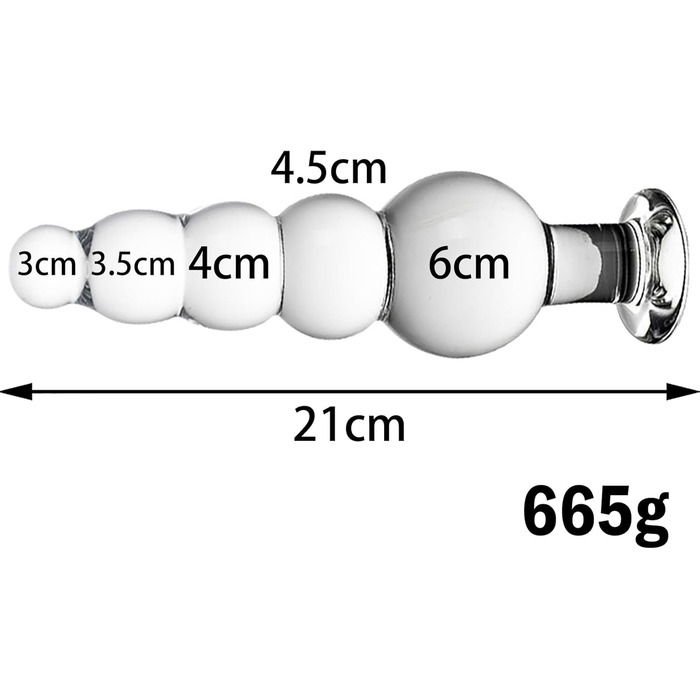Анальні кулі 6 см зі скла для чоловіків XXL, анальна ланцюг, анальний плагін з 5 кульками, 21 см, прозорий кришталевий анальний дилда, мастурбатор, сексуальна іграшка для жінок, пар, преміум якість
