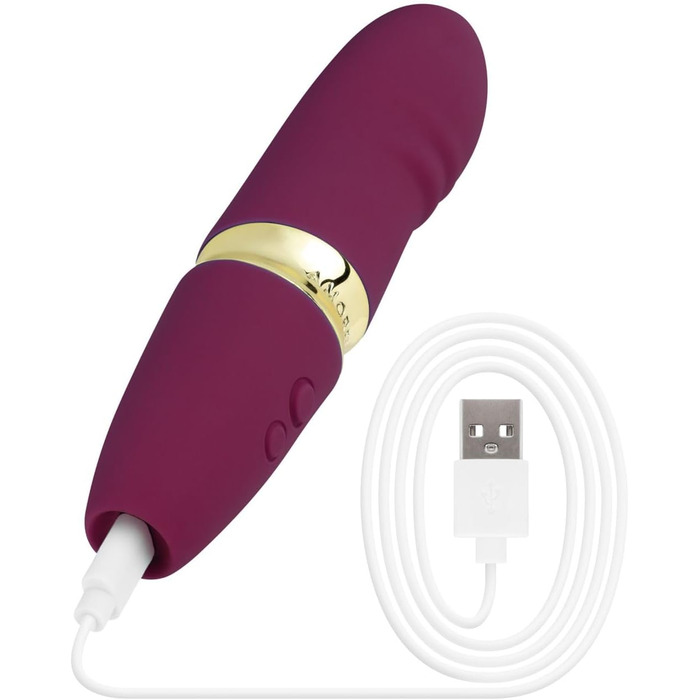 Вібратор G-Spot AMORELIE Quickie – 15 см, водонепроникний, акумуляторний (фіолетовий)