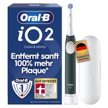 Електрична зубна щітка Oral-B iO Series 2 Forest Green, 3 режими чищення, з дорожнім футляром та 1 насадкою