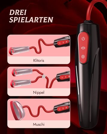 Електрична вагінальна пампуха з 3 рівнями потужності та 7 режимами – BDSM іграшка для жінок та пар