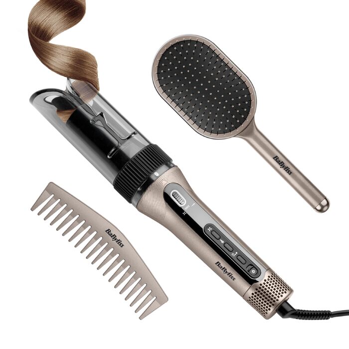 Автоматичний стайлер для завивки волосся BaByliss Curl Secret Lite C1031E, 25 мм, 5 температурних режимів до 210°C, чорний та рожеве золото