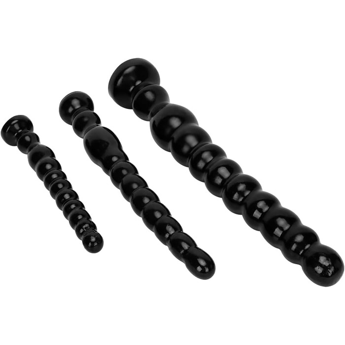 Анальні намистини-дильдо для чоловіків та жінок, масажер простати, стимулятор G-точки, великий розмір (середній)