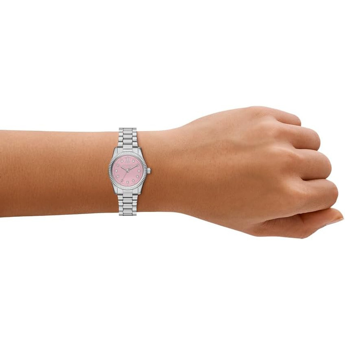Жіночий наручний годинник Michael Kors Lexington, 26мм, кварцовий механізм, сталевий браслет (Розове золото)