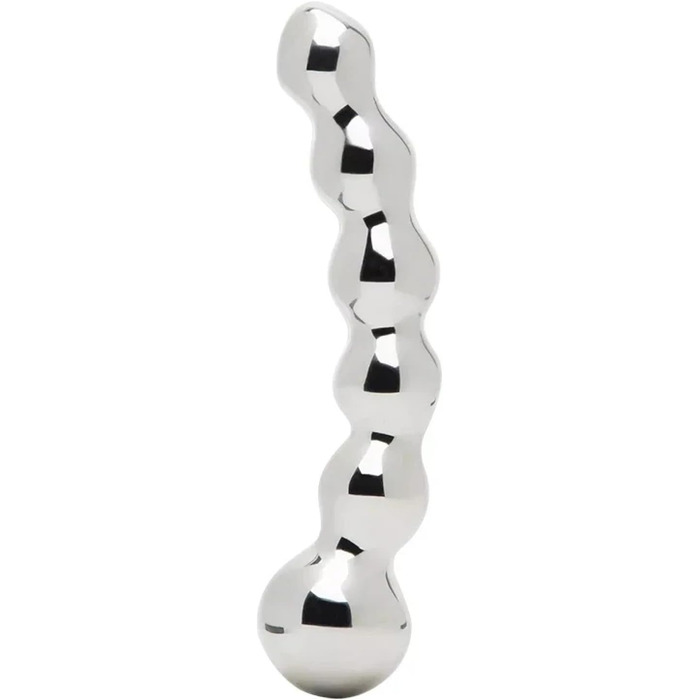 Анальний плагін з нержавіючої сталі, подвійний, великий, фальшивий ділдо, металеві анальні кульки, масажний стрижень, іграшка для вагінального сексу