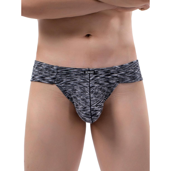 Танга чоловічі iKingsky, смугасті, сексуальні, низька талія, 4 шт. в упаковці