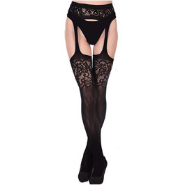 Шкарпетки ZGP Jubilant з мереживом, м'яким поясом та стрічковим ремінцем, спідня білизна, жіночі панчохи, квітковий принт