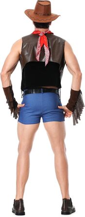 Костюм моряка для чоловіків Rrongwn: сексуальна нижня білизна, косплей, сет сексуальної білизни, ретро, костюм слуги, коричневий