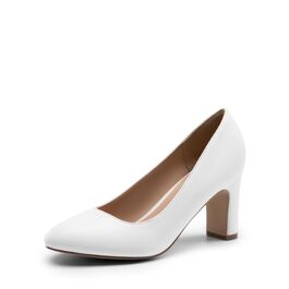 Жіночі класичні туфлі-човники Dream Pairs з закритим носком, білі, розмір 40 EU