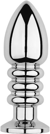Анальний вібратор з нержавіючої сталі - металевий анальний плаг для стимуляції простати