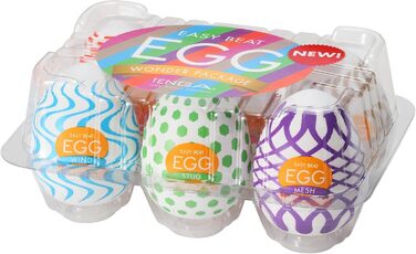TENGA EGG WONDER - Набір з 6 різних мастурбаторів Classic
