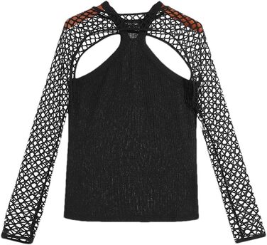 Чоловіча футболка Deepsko з прозорою сіткою та вирізами, комплект з двох частин для вечірок