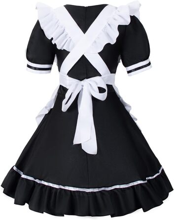 Костюм косплею Іртиш Аніме Французька Дівчинка Зайчик Служанка Солодкий Каваї Набір (M, Чорний)