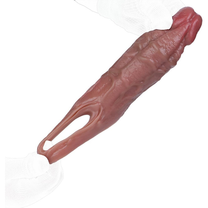 Силіконовий презерватив Jomyu з об'ємним мошонковим кільцем та структурою вен для збільшення та подовження статевого члена, секс-іграшка для чоловіків