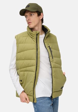 Чоловічий жилет camel active з коміром-стійкою, колір моховий камінь, розмір XXL