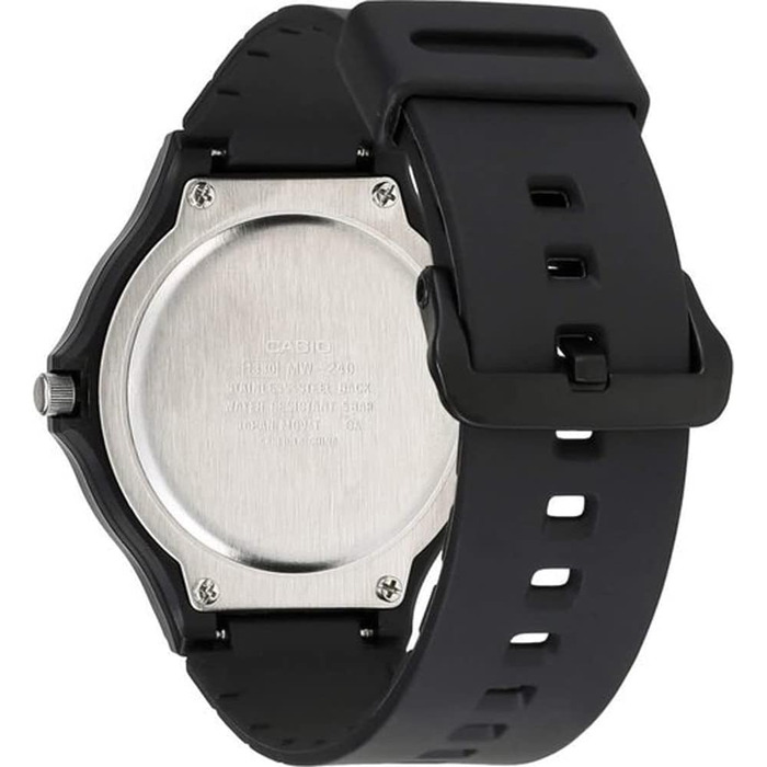 Наручний годинник Casio Collection Unisex аналоговий кварцовий з полімерним ремінцем (чорний/білий)