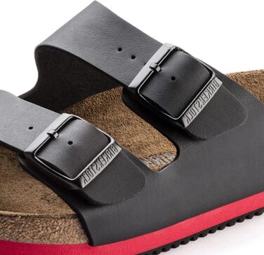 Сандалії Birkenstock Arizona Superlauf чорно-червоні, розмір 42 EU