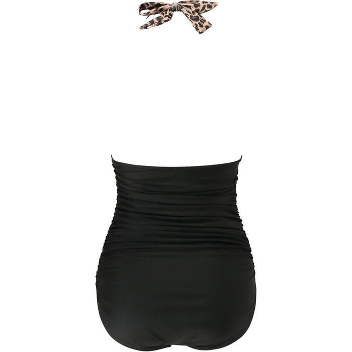 Світшот жіночий RXRXCOCO з запахом, Push Up, з V-подібним вирізом, з леопардовим принтом, чорний