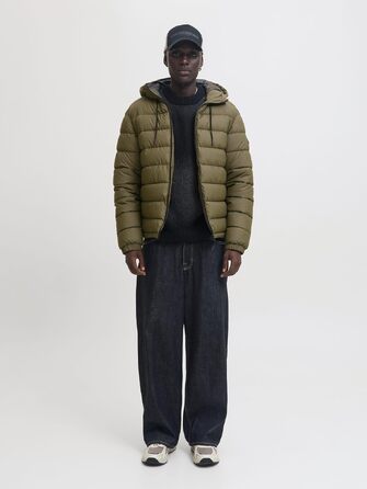 Чоловіча стібана куртка JACK & JONES (розмір L, колір Grape Leaf)