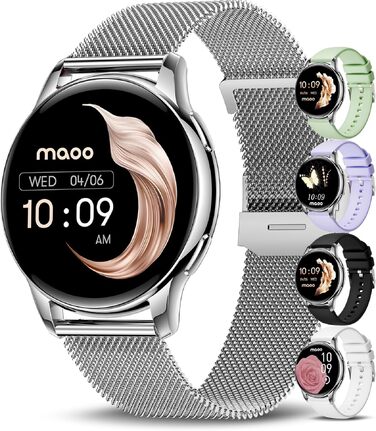 Смарт-годинник maoo Ventura для жінок з AMOLED-дисплеєм 1.32