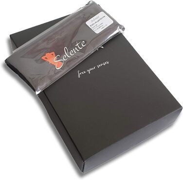 Selente Luxury Love: Комплект жіночої білизни з атласної маски для очей (вироблено в ЄС), L-XL, червоно-білий