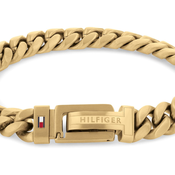 Чоловічий сталевий браслет-ланцюг Tommy Hilfiger золотистого кольору