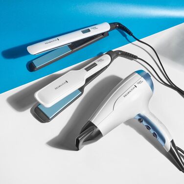Випрямляч для волосся Remington Shine Therapy S8550 з керамічним покриттям, аргановою олією та вітаміном E, LCD-дисплей, 150-230°C