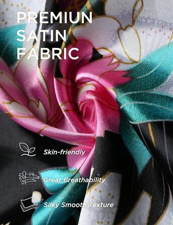 Чоловічий халат BABEYOND з довгим рукавом, шовковий сатин, кімоно, принт 'павич', чорний