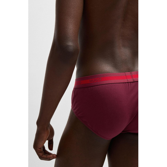 Труси чоловічі HUGO (XXL, 3 шт.) з логотипом Triplet Planet, бавовна, стрейч