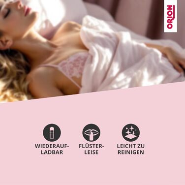 ORION Bullet-Ei - інтимний масажер для жінок та чоловіків, 7 режимів вібрації, з петлею та пультом керування, мідний дизайн, фіолетовий колір