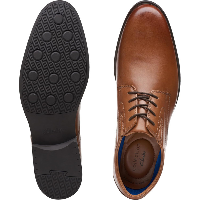 Туфлі Clarks Whiddon, колір Dark Tan, розмір 42 EU