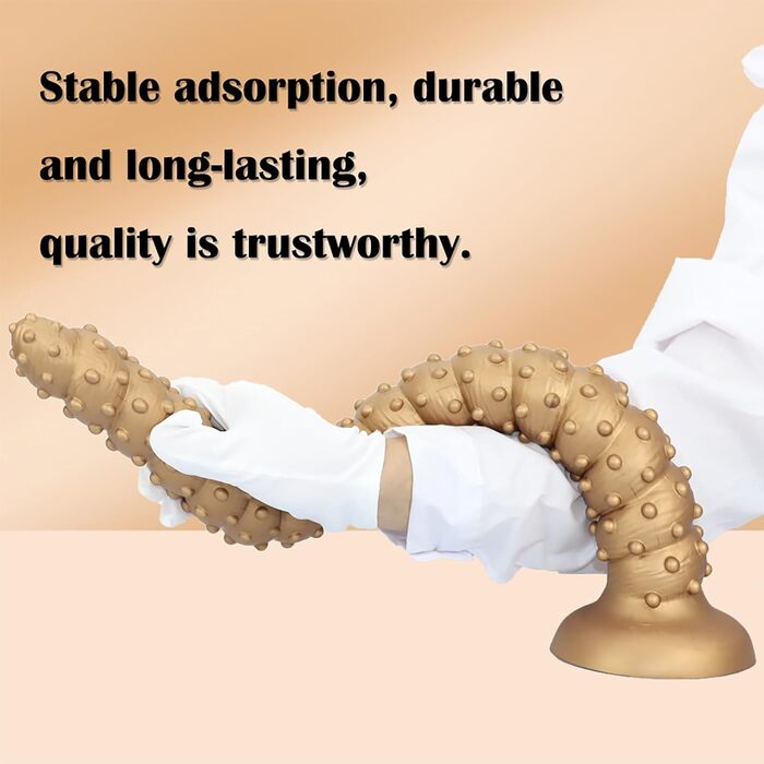 Анальний дилда Extra Langer Monster Spiral Dildo з текстурою для чоловіків та жінок, стимуляція G-точки, глибока анальна стимуляція, LZYLWC (L/Золото)